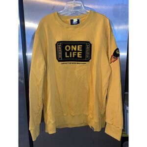 DenimiCity "One Life Ticket" Crewneck Sweatshirt Yellow